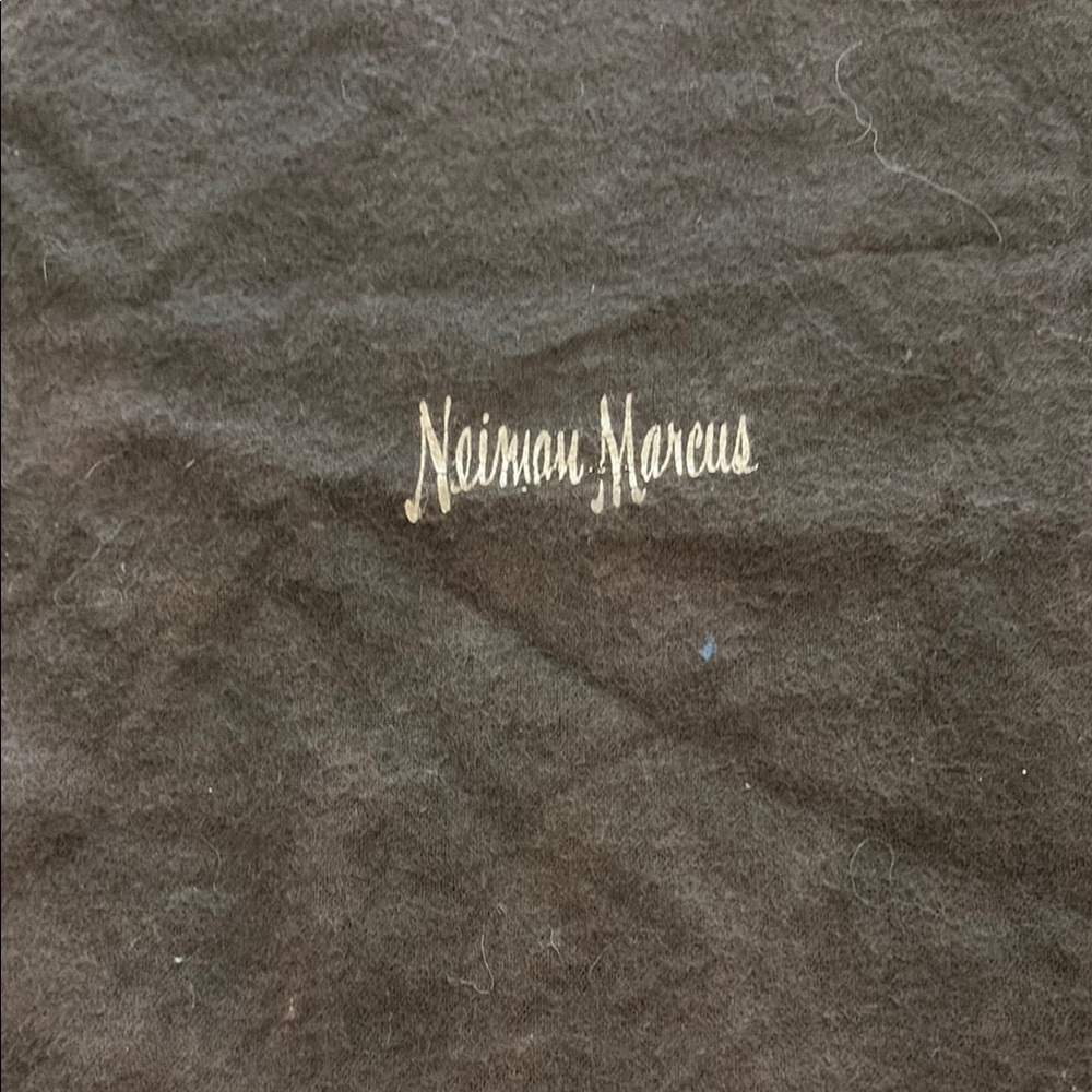 Neiman Marcus Pacific Silvercloth Dark Brown silver/silver plate 3 zipper bags - Picture 10 of 13